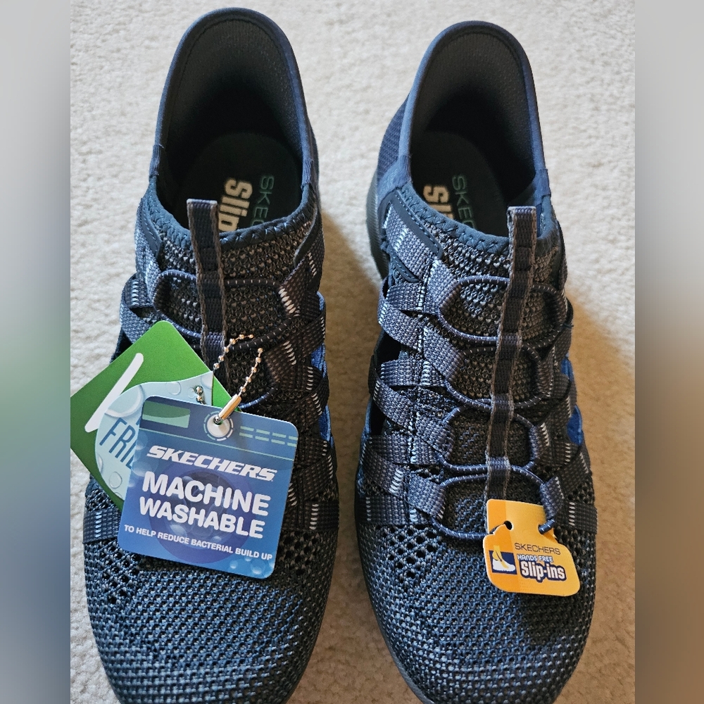 Skechers Slip-Ins - Black and Blue Water Shoe.